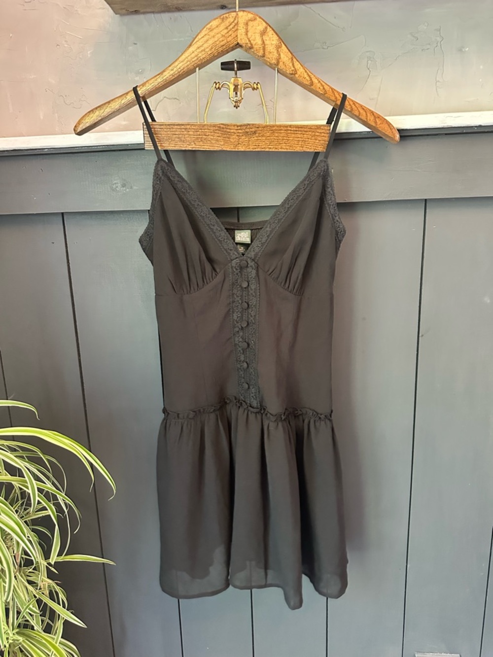 Women's Dropped Waist Lingerie Mini Slip Dress Wild Fable sz XS